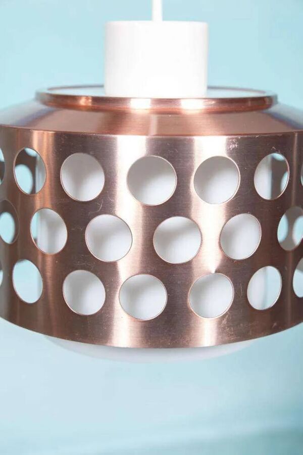 Suspension d'époque spatiale années 60/70, suspension lumineuse suédoise