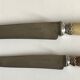 Lot of 24 horn handle knives circa 1900