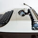 Underwood 18 Portable Typewriter , Beige, Functional, New Ribbon