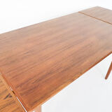 Scandinavian modern teak extendable dining table, 1950's