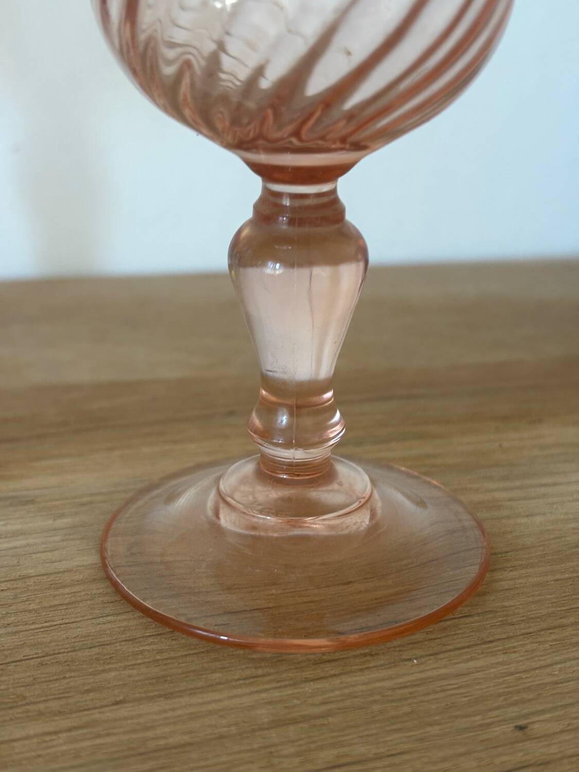Vintage lot de 4 verres à vin Luminarc Rosaline