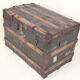 Antique vintage wooden chest