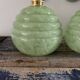 Paire d’appliques Art déco vert pastel