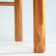 2 vintage chairs in pinewood with braided seat, 1970s