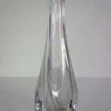Large Daum crystal soliflore vase H32cm