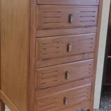 Art Deco style solid wood storage unit - mid 20th century