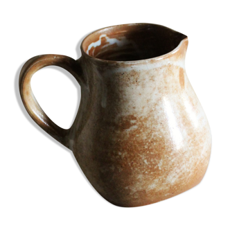 Pitcher broc grès vintage anse bec verseur