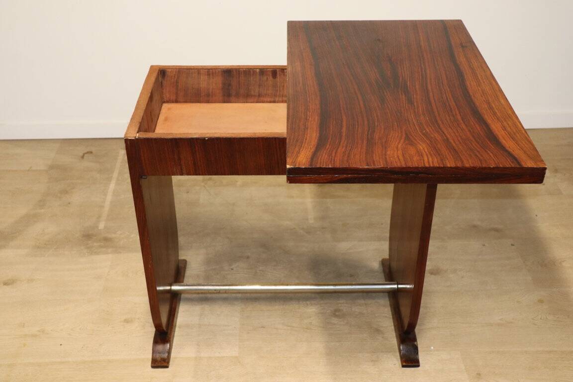 Art Deco "Portefeuille" table in rosewood - 1950