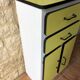 Yellow and black formica storage furniture, circa 50's /60's