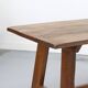 Vintage brutalist dining table in oak