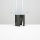 Brutalist lamp in steel and perspex circa 1950