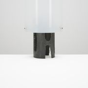 Lampe Brutaliste en acier et perspex circa 1950