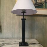 BLACK LAQUEE STRIEE COLUMN LAMP