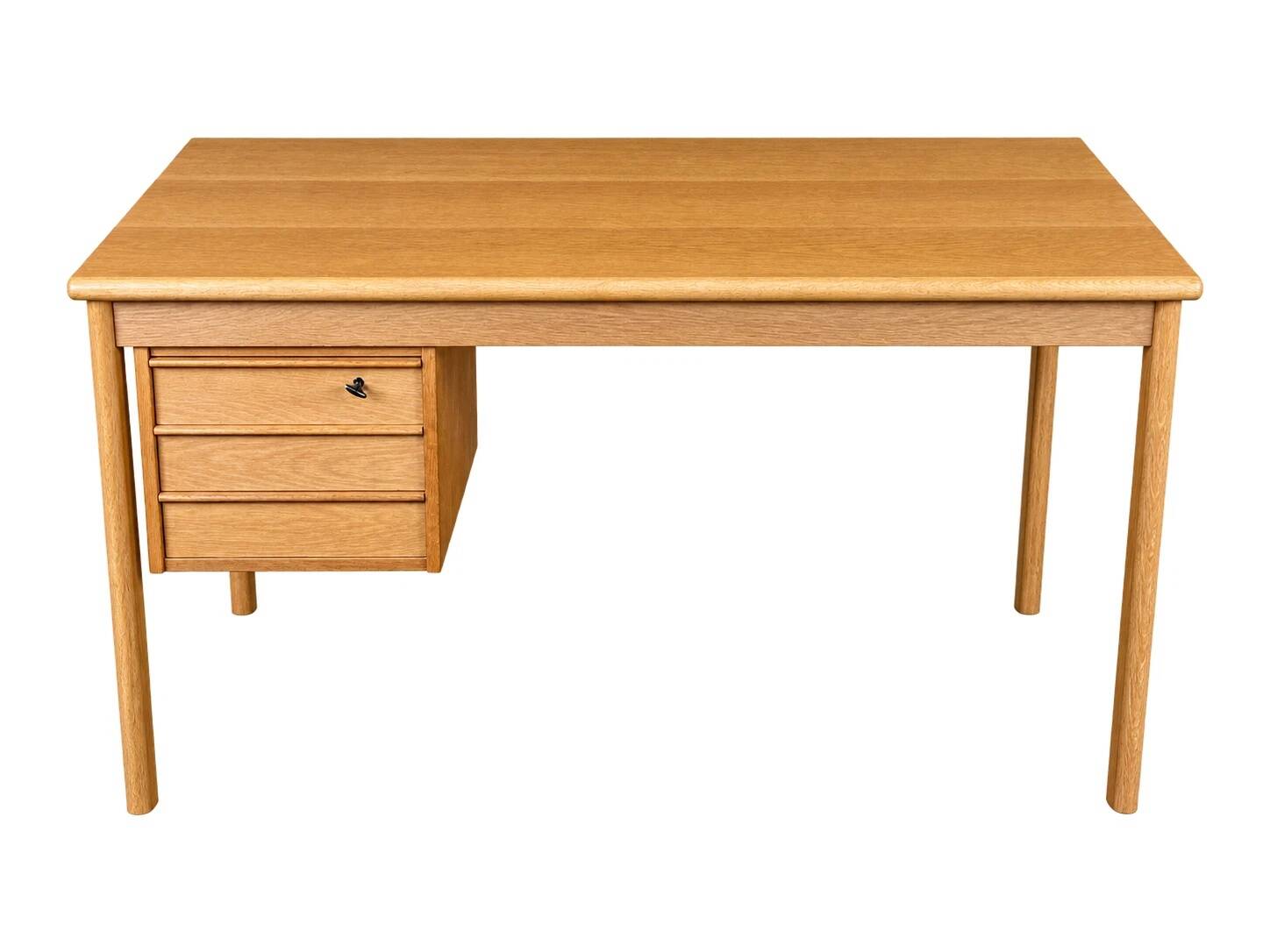 1960s 1970s Oak Writing Desk Sliding Top by Peter Løvig Nielsen for Løvig