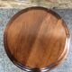 Old milking stool twisted feet vintage wood