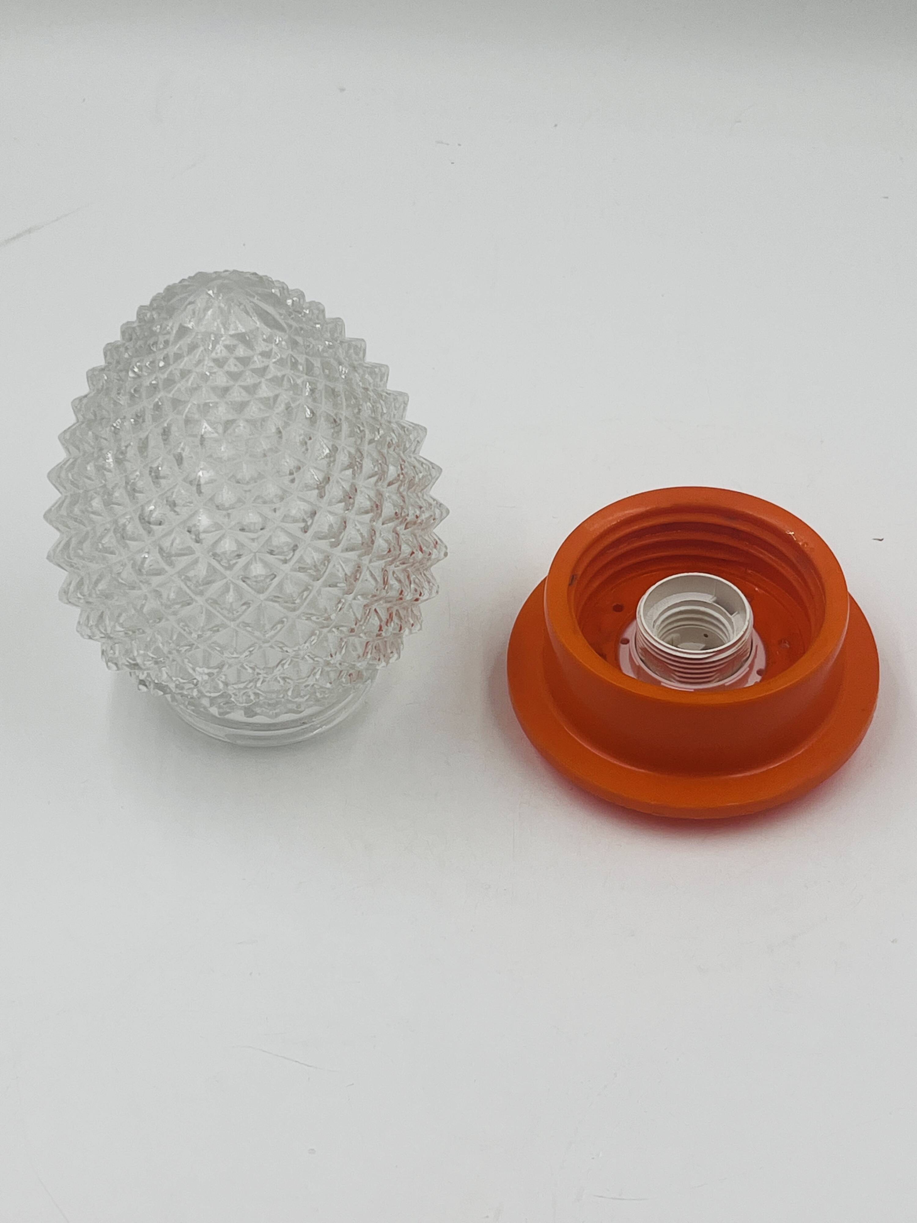 Orange Pinecone Ceiling Light