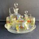 Non-selfish night service - art nouveau - hand-decorated satin blown crystal