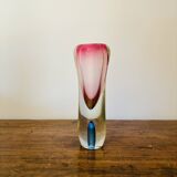 Vase en verre sommerso de Murano, années 1960, dans le style de Flavio Poli