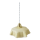 Pastel yellow opaline pendant light