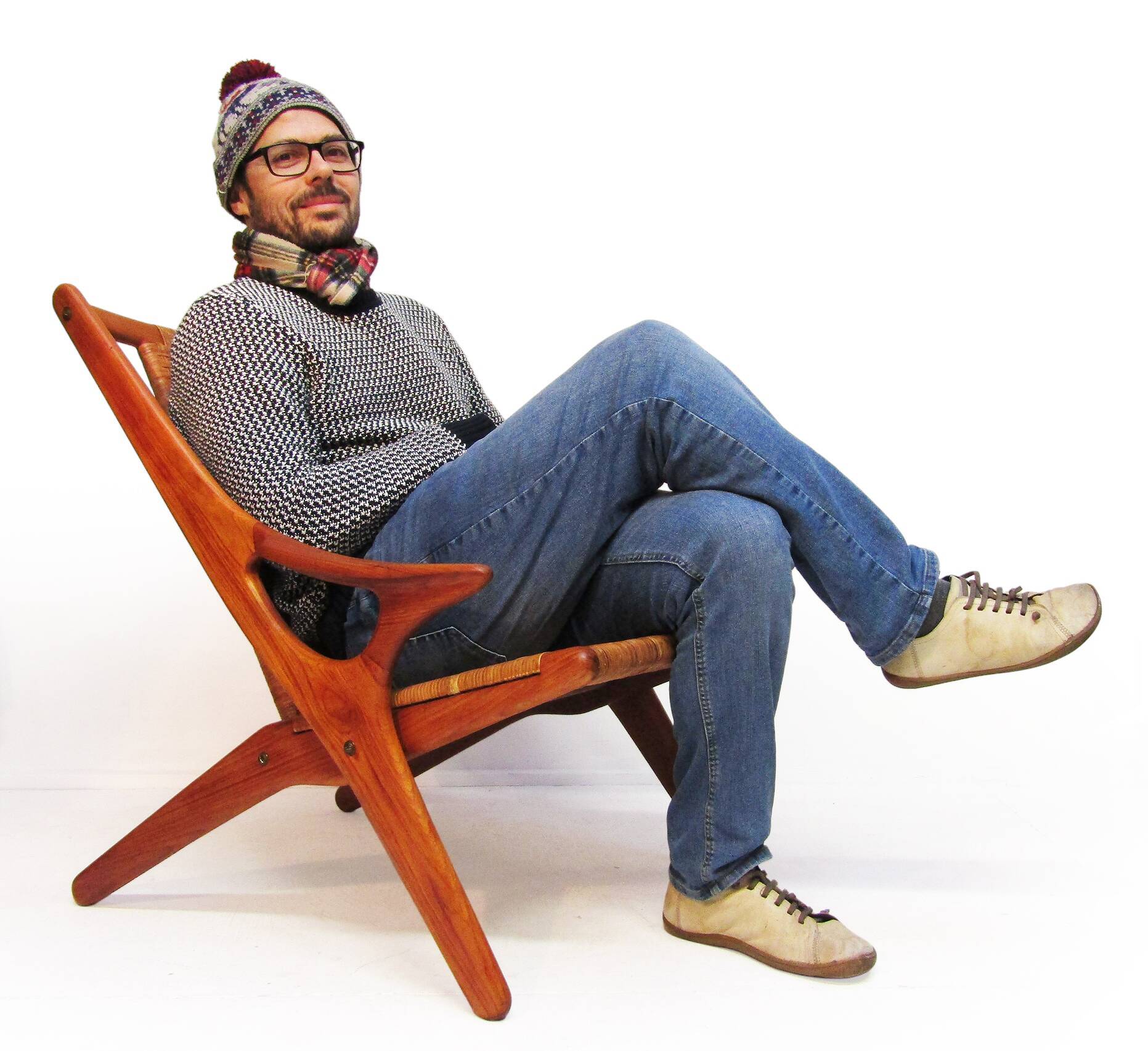 1950s Danish "Model 300" Lounge Chair by Arne Hovmand Olsen