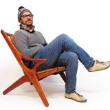 1950s Danish "Model 300" Lounge Chair by Arne Hovmand Olsen