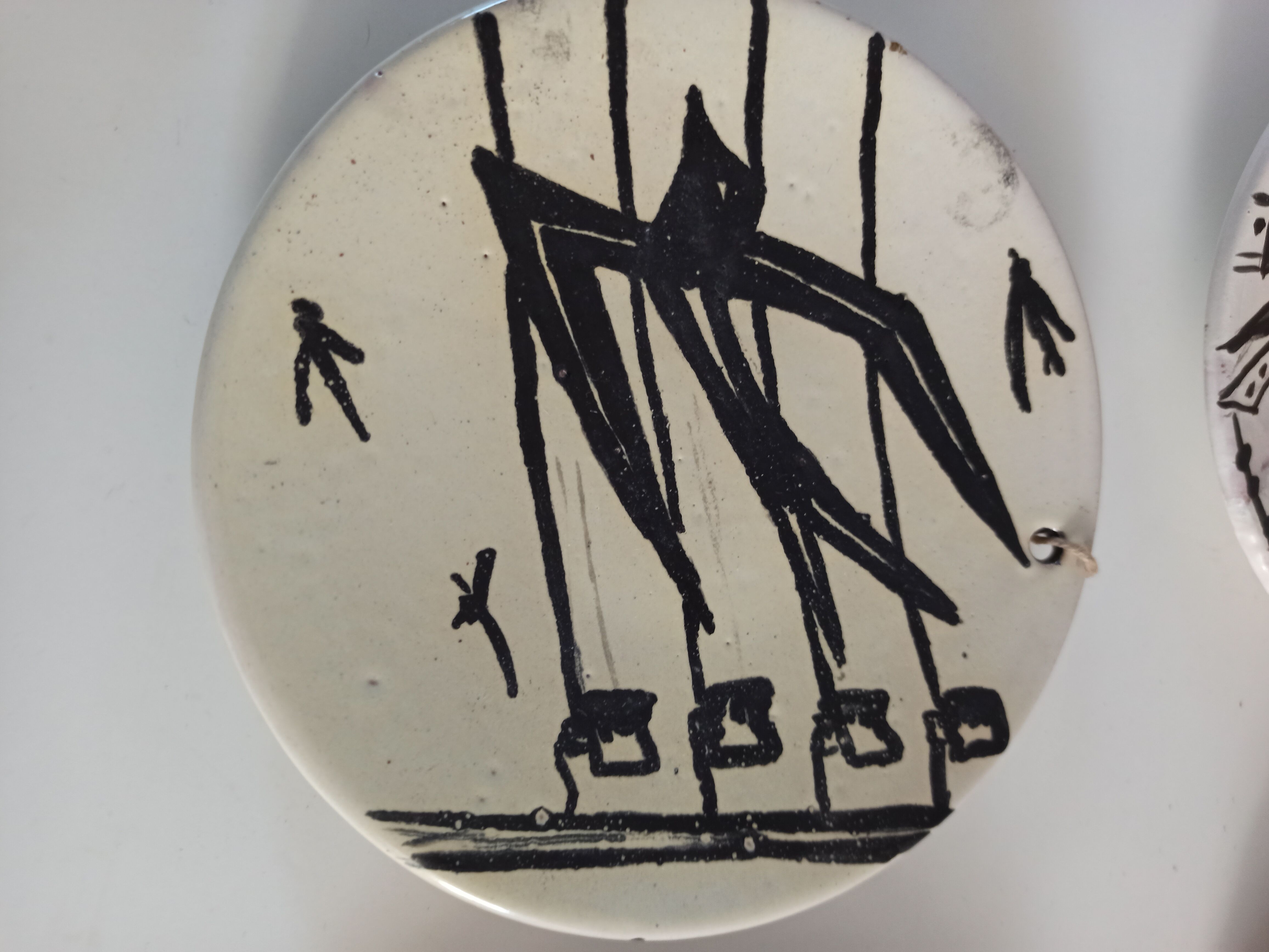 Hand-painted plates by René Chaix