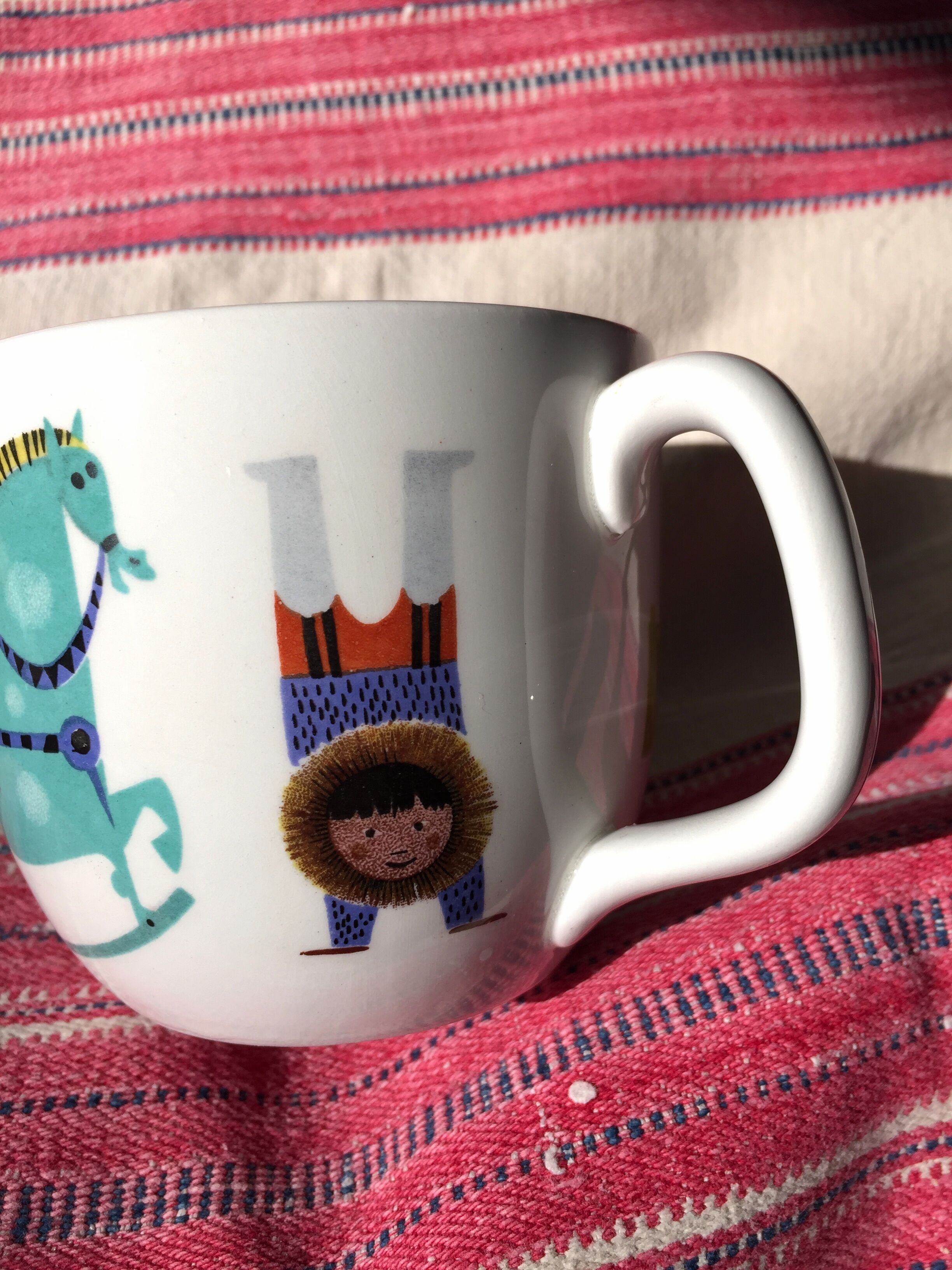 Children's dishes or birth gift Plate and bowl Utan gränser gustavsberg vintage design scan