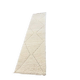 XL beige wool runner / carpet Beni Ouarain