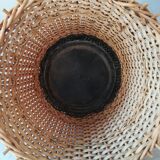 Lot of 2 rattan pot caches