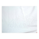 Old linen tablecloth with MN monogram and openwork 230x250cm *M7*