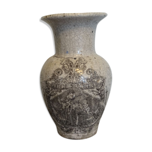 Vase balustre motif à
