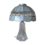 Original bedside desk lamp Crystal base Lampshade mother-of-pearl old