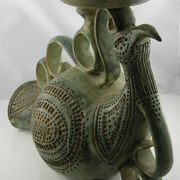 Monogrammed stoneware candlestick – Françoise Chedeville (1940)