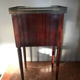 Louis XVI style mahogany bedside table