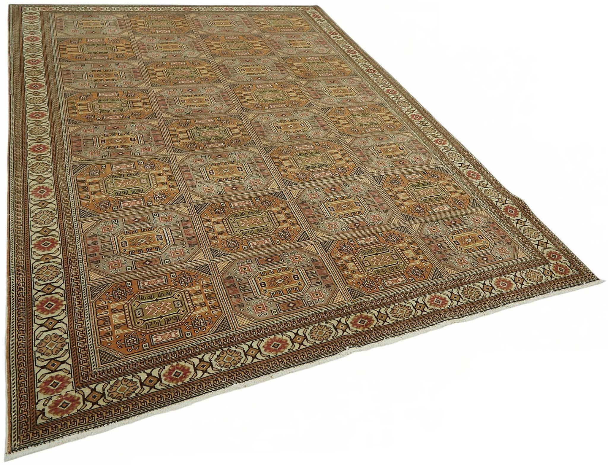Turkish Wool Vintage Kayseri Rug 197 cm x 282 cm