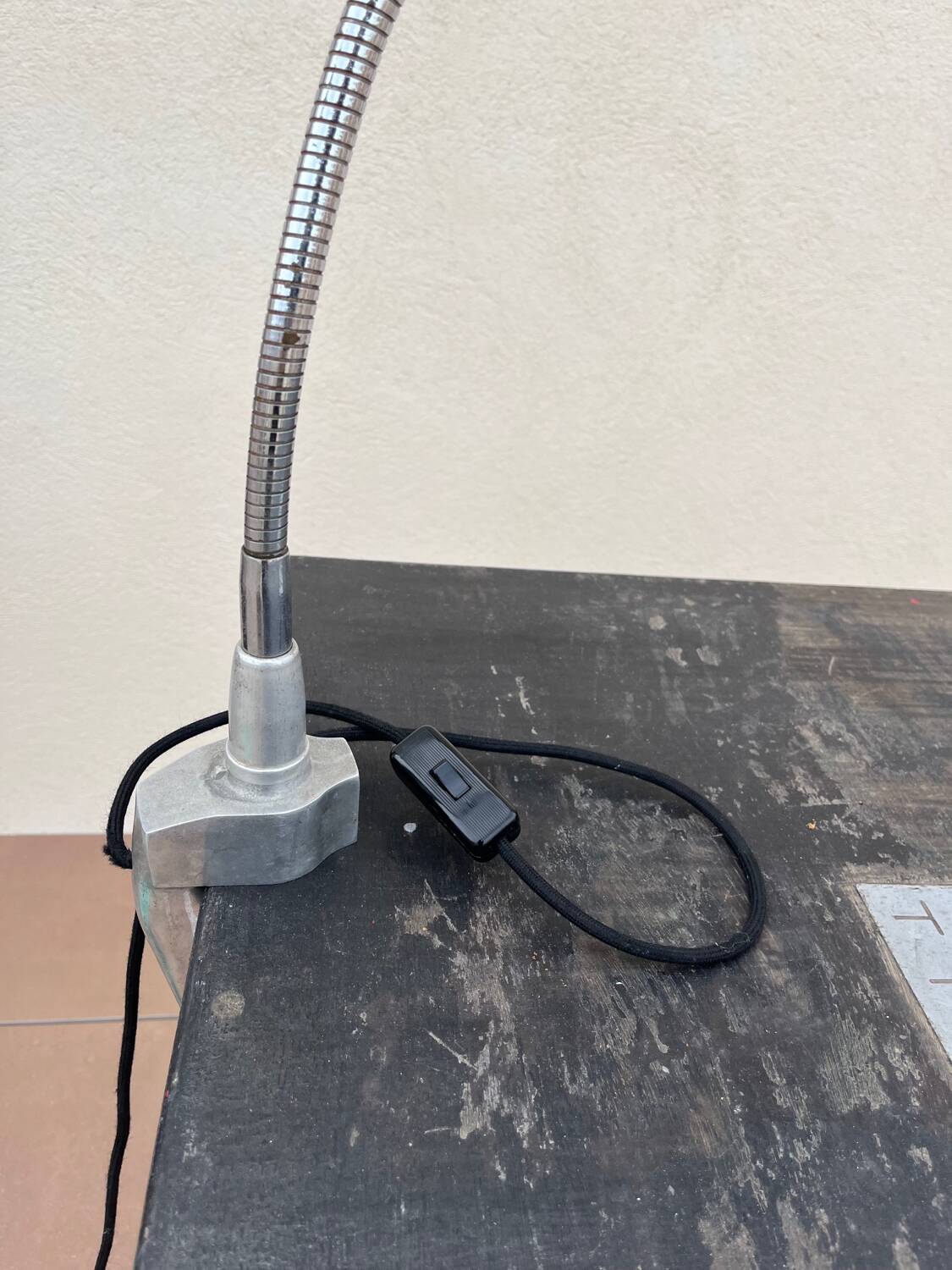 Industrial desk lamp