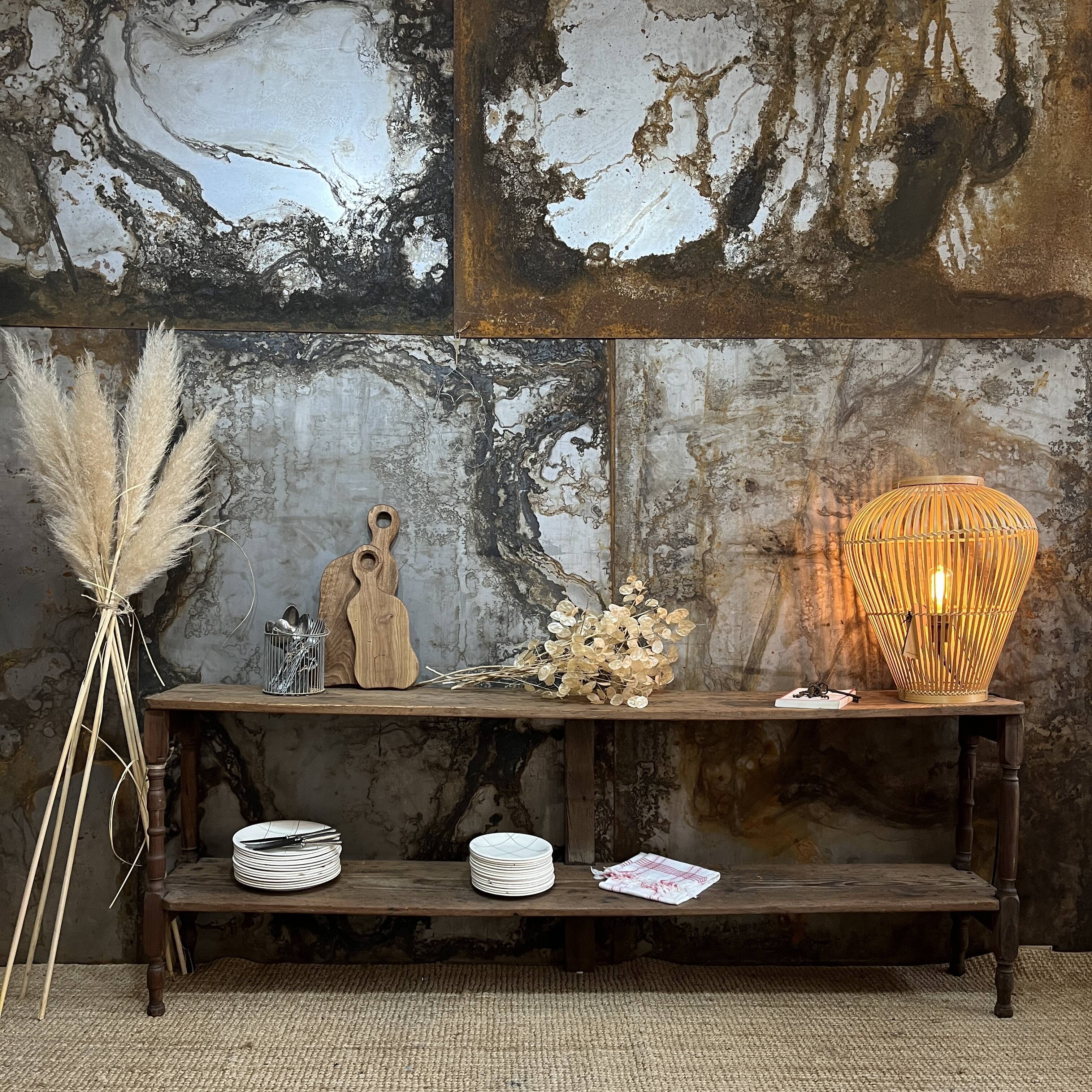 Antique grocery store shelf