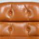 Charles Pollock leather office chair, Knoll edition, 1970