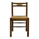 Chaise paillée et bois annees 80