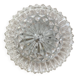 Vintage round molded glass ceiling light
