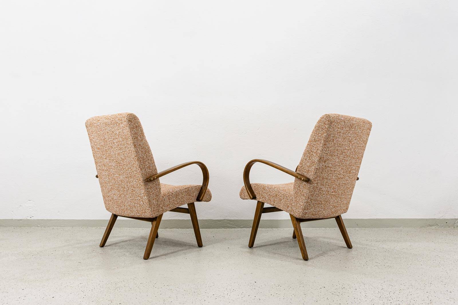 Armchairs type 53 by J. Smidek, Ton, Czechoslovakia, 1960s, set of 2