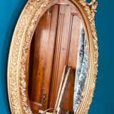 Grand miroir ovale