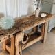 Solid wood carpenter's workbench