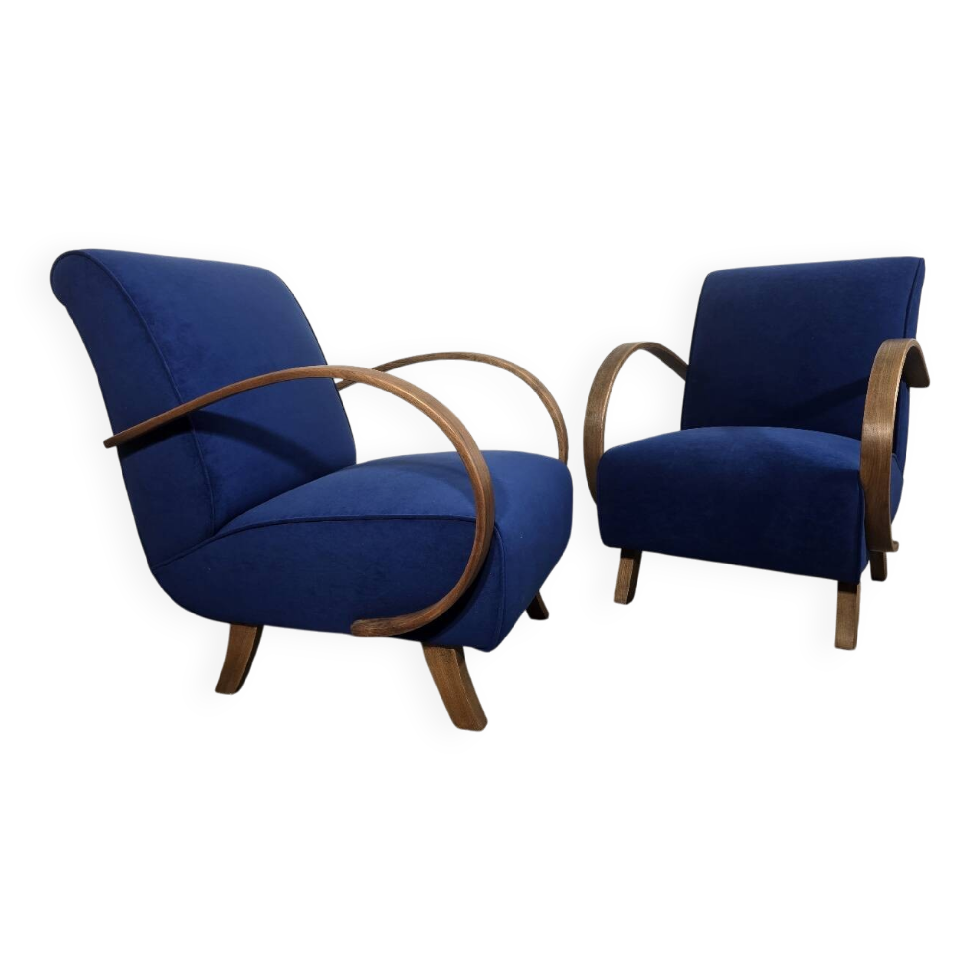 Lounge Chairs from Jindrich Halabala, 1940s, Set of 2