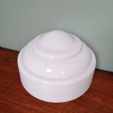 Plafonnier Art Déco en opaline blanche, années 1920-30