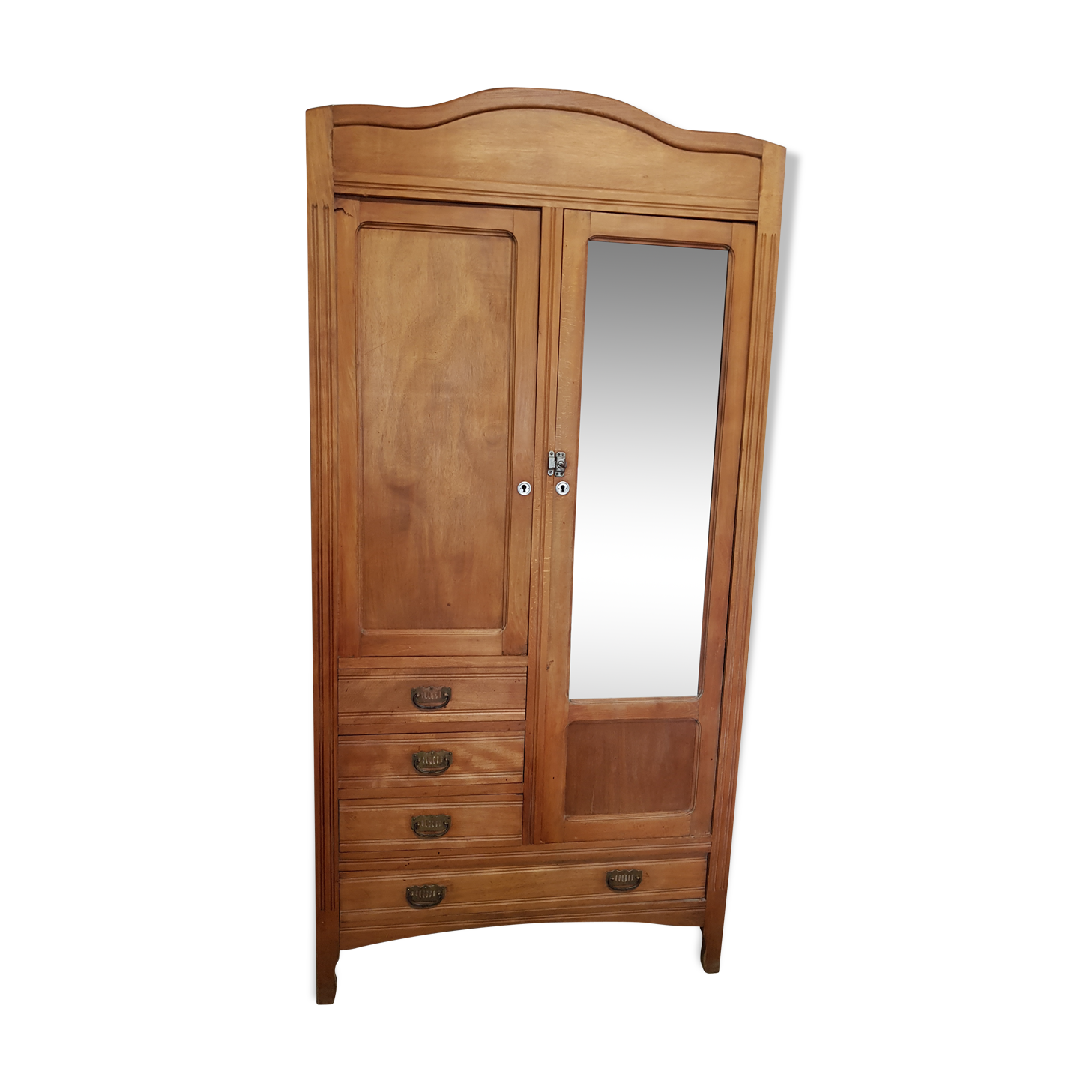 Parisian wardrobe with mirror