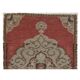 Hand-knotted Small Rug. Vintage Door Mat. Turkish Wool Seat Cover. Entryway Mat. Kitchen Rug