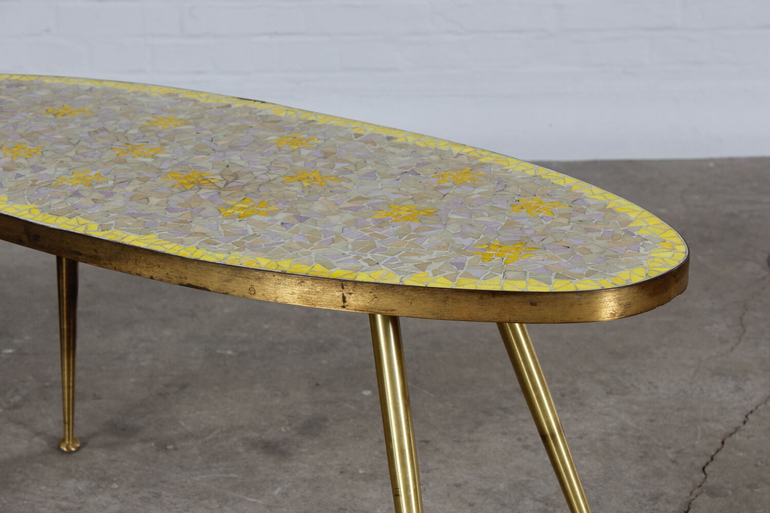 Deutscher 1950er Mosaiktisch Coffee table Vintage design MCM