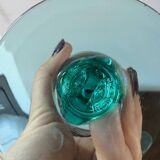 Set of 3 Luminarc champagne flutes, Molière model, Sapphire color