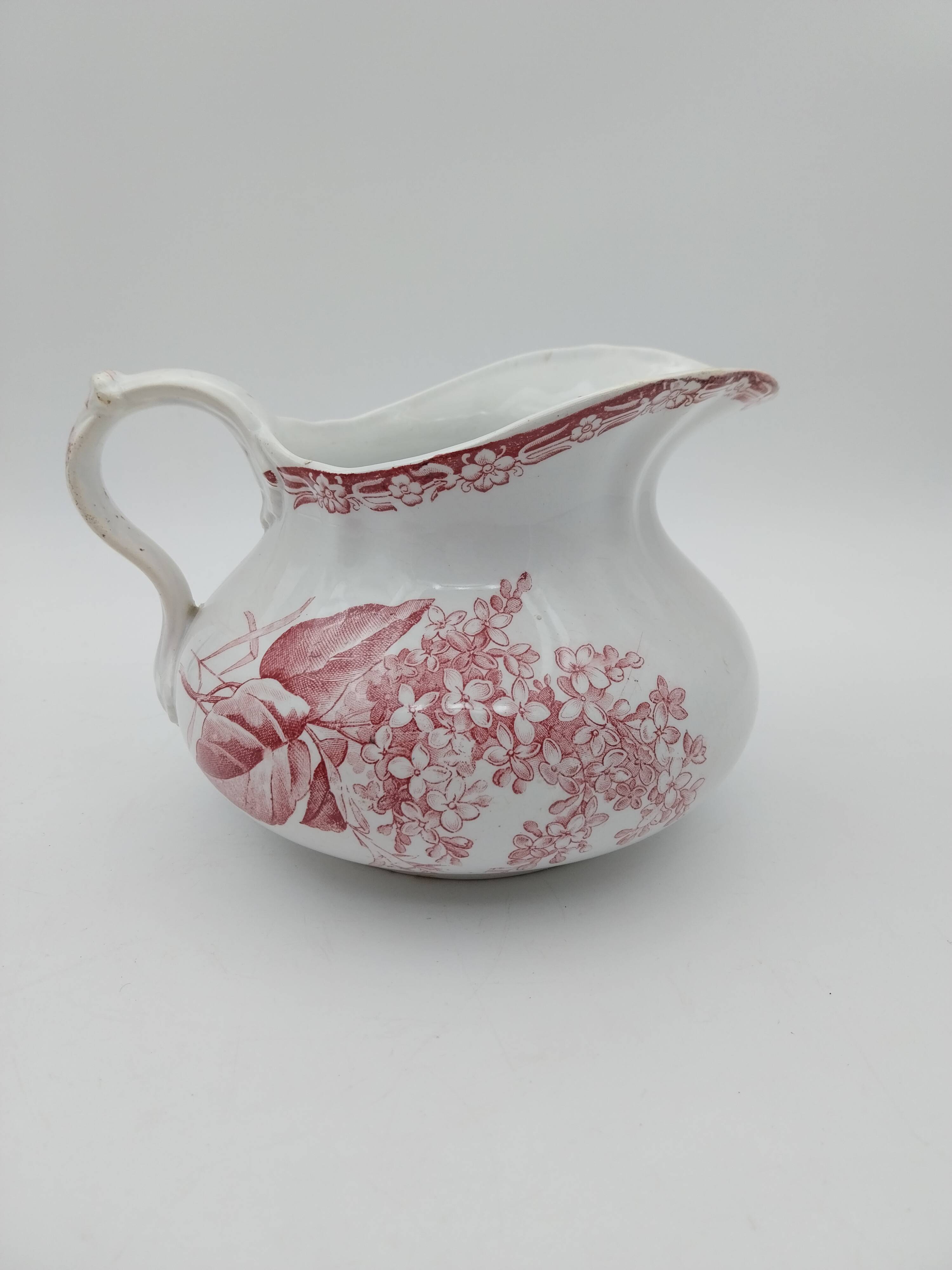 Broc Joufflu Old Pitcher Terre De Fer Creil And Montereau Lilac